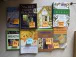 Livros ervas medicinais e diversos marcados individualmente