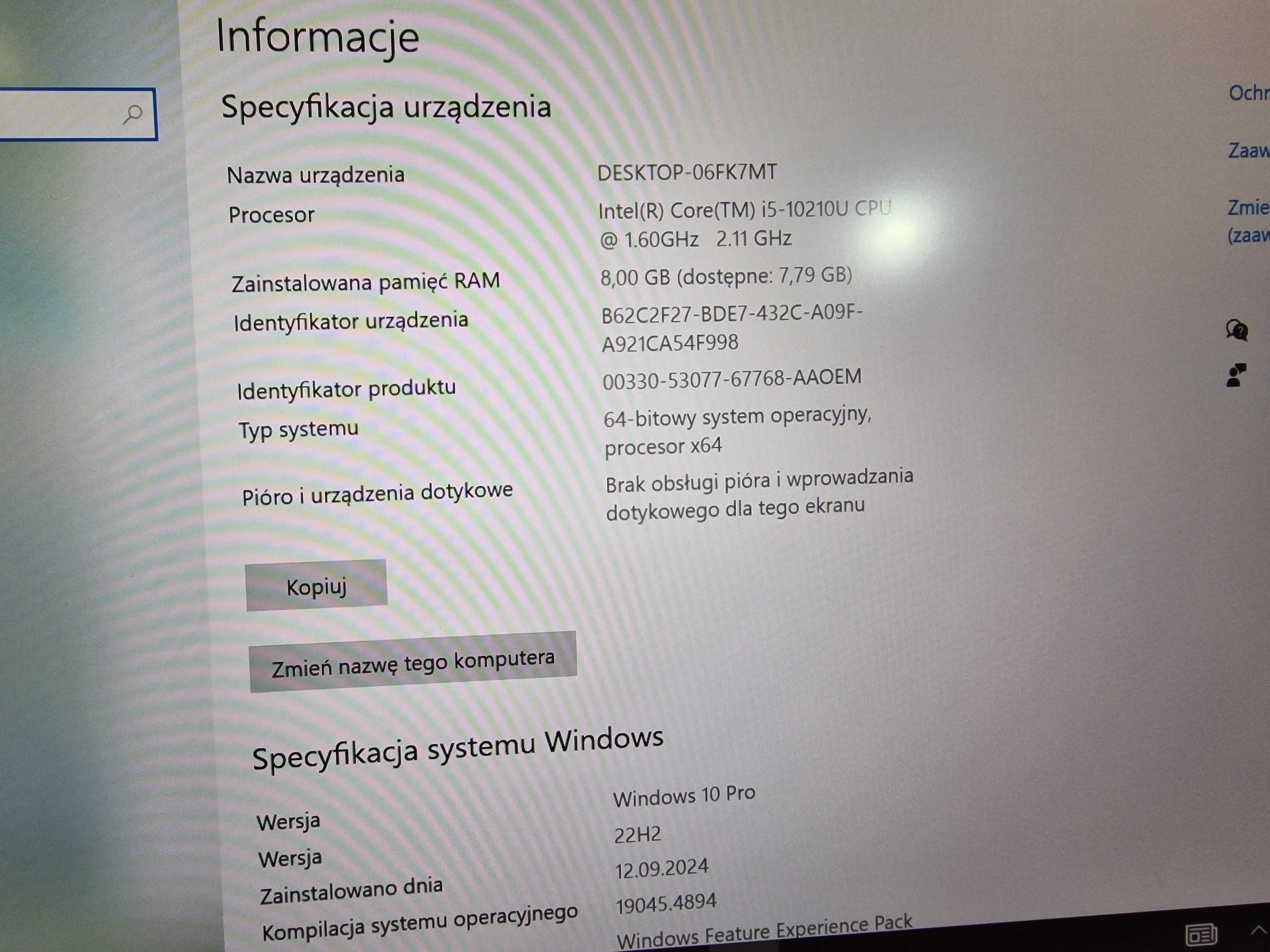 DELL XPS 13 7390/ i5-10210U/ 8GB/ 256GB/ 13.3" FHD/ W10P/ Grade A-