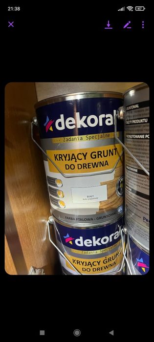 Farba Dekoral do drewna i metali.
