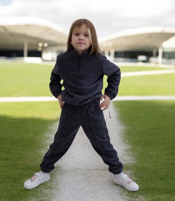 Дитячий флісовий костюм для дівчинки р.116-146