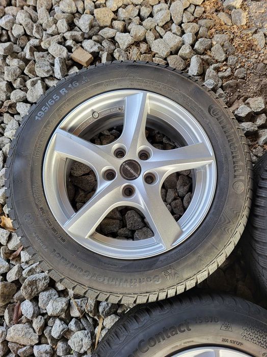 [k263] Koła zimowe 16 Cali 5x108 Continental 195/65/16 FORD Focus 23r
