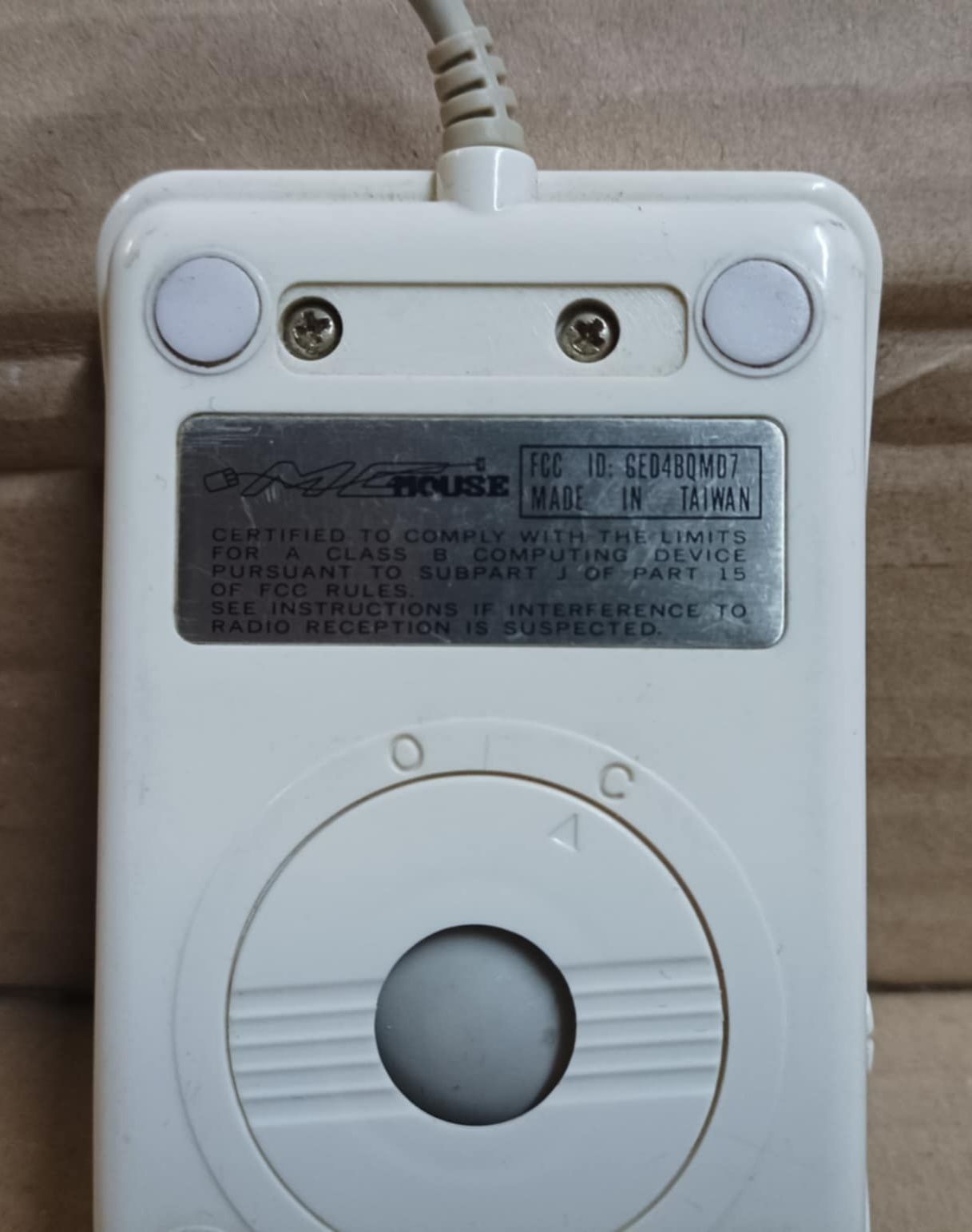 Retro komputer Mysz kulkowa port szeregowy DB25 AT XT 8088 RS232