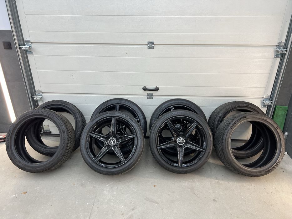 Felgi Mercedes AMG r18 5x112 opony Lato+Zima