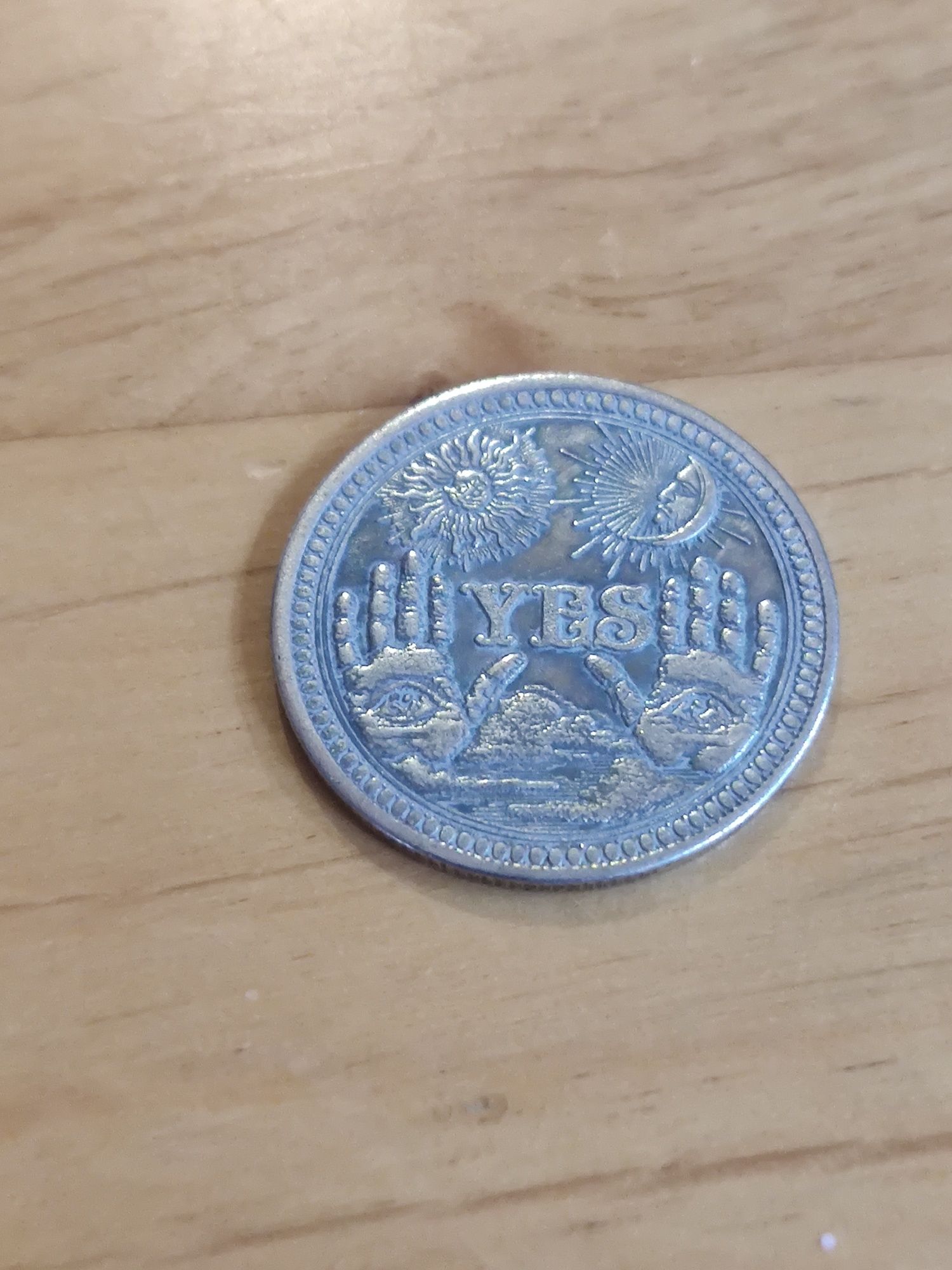 Moneta kolekcjonerska Yes No Tak Nie średnica 2,5 cm