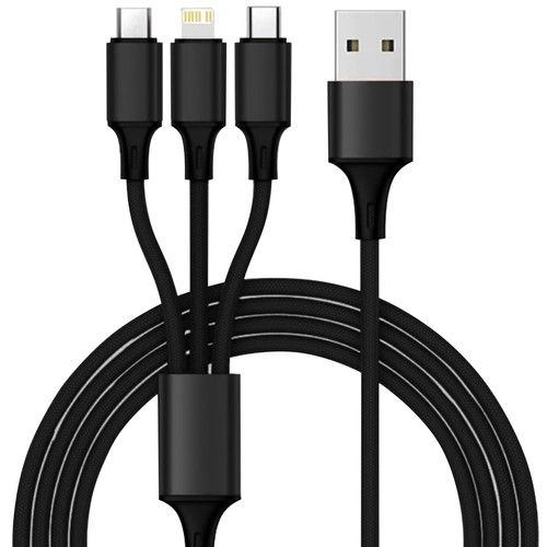 Kabel USB do Ładowarka Lightning MicroUSB USB-C QC