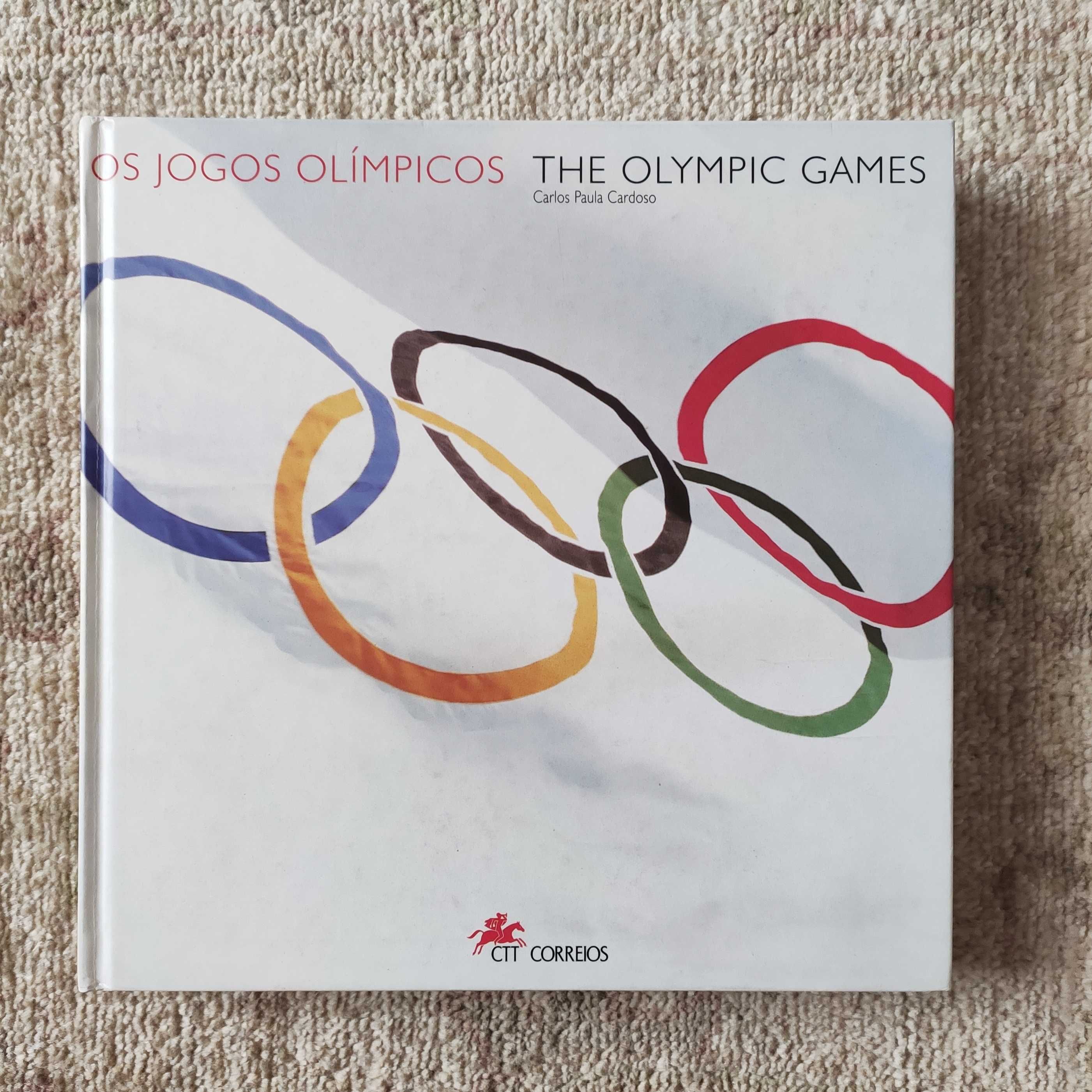 Livro Os Jogos Olímpicos, obra histórica CTT selos sobre Olimpismo