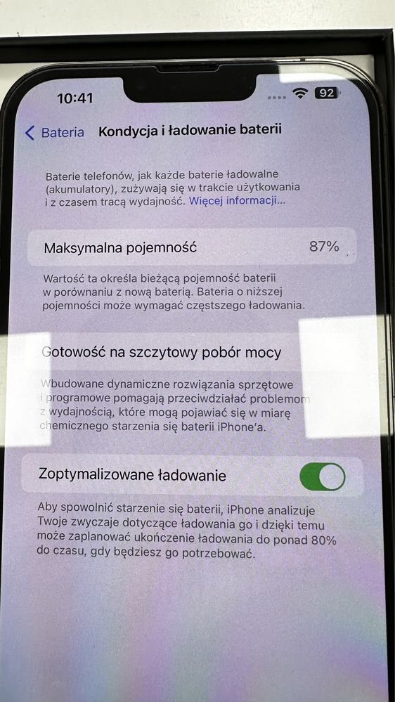 Iphone 13 pro max 128gb ZIELONY 87 proc bateria jak nowy!