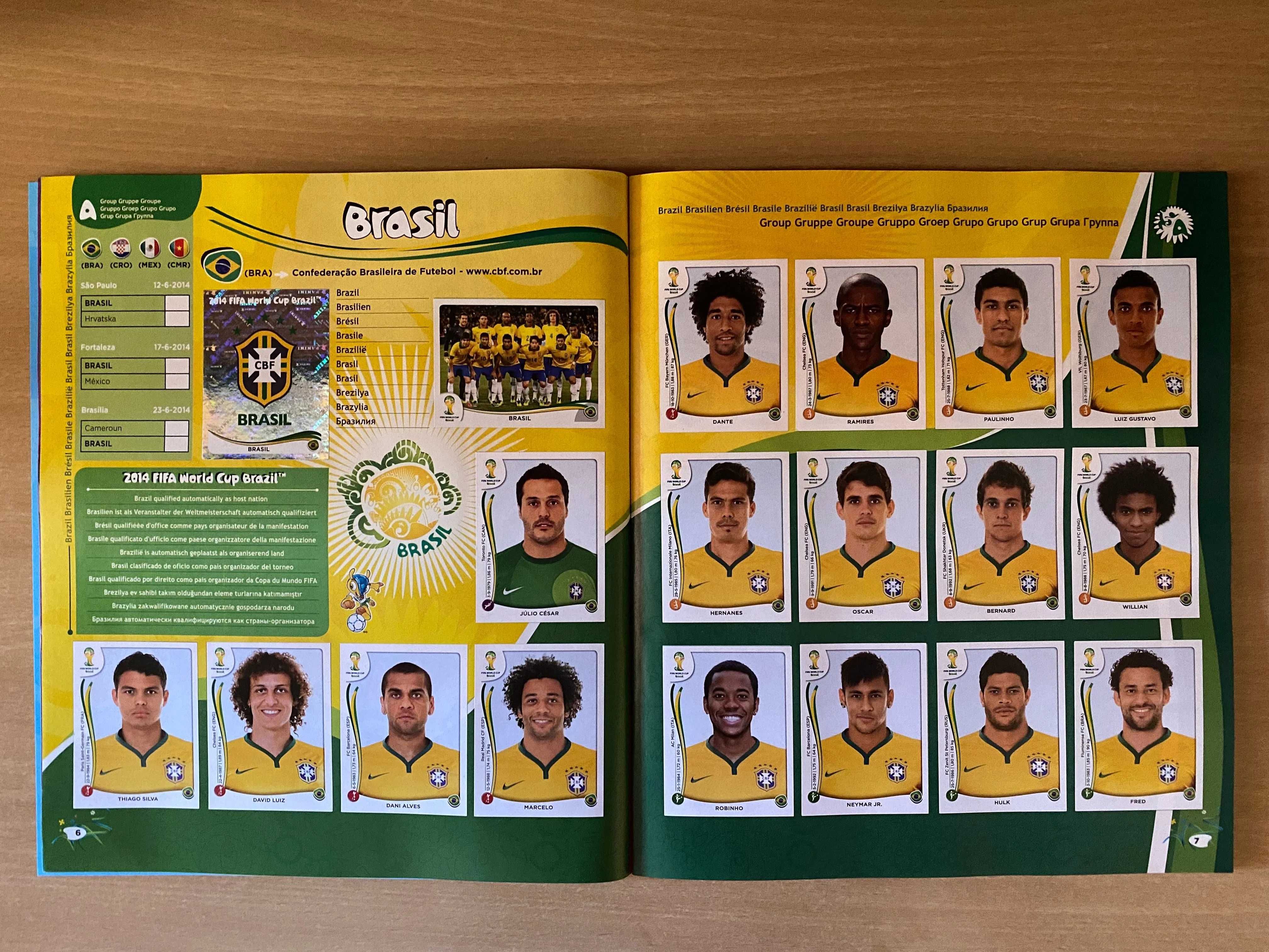 FIFA World Cup Brasil 2014 - album (cz.3) PANINI [naklejonych 639/639]
