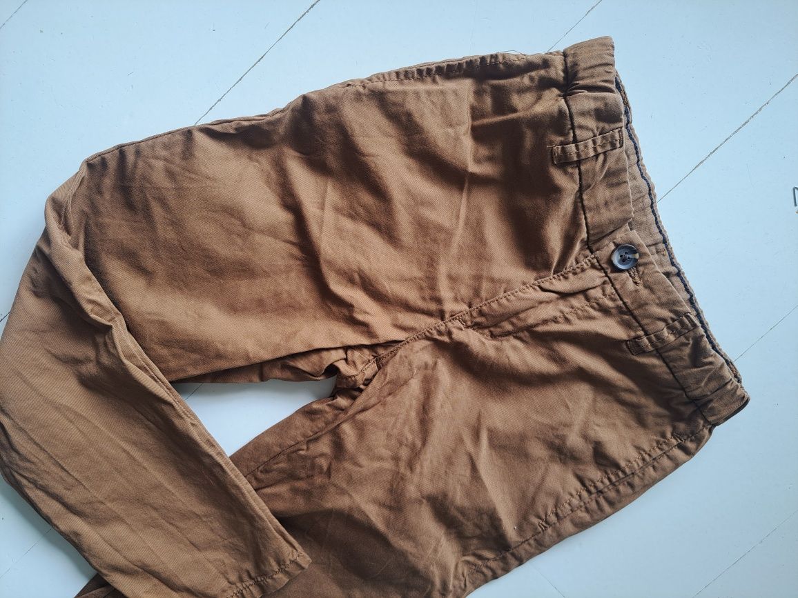 Spodnie chinos hm 116 Camel
