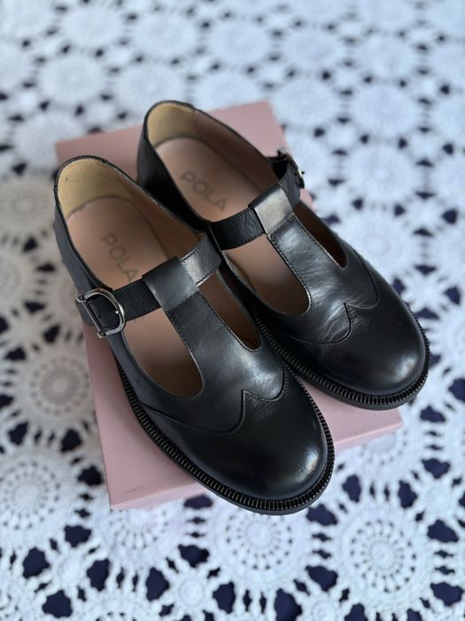 Mary jane t-bar Pola Shoes Mary Black rozm 37