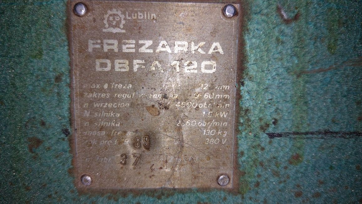 Frezarka dolnowrzecionowa