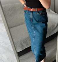 Jeansowa spódnica Big Star Slim midi z rozcięciem długa M/L 38 40