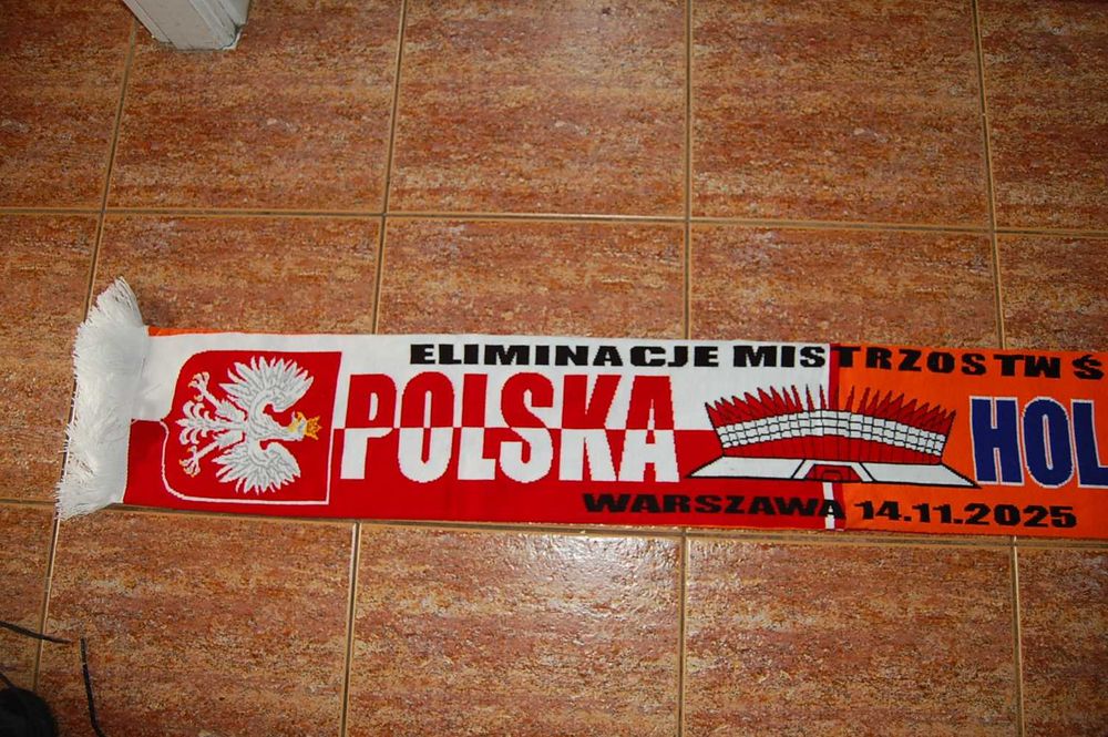Szalik pamiątkowy Polska-Holandia 14.11.2025 Warszawa