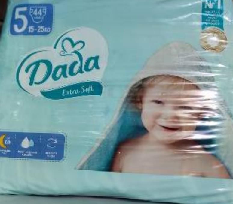 підгузки дитячі dada extra soft 44 шт/уп, розмір 5, 15-25 кг