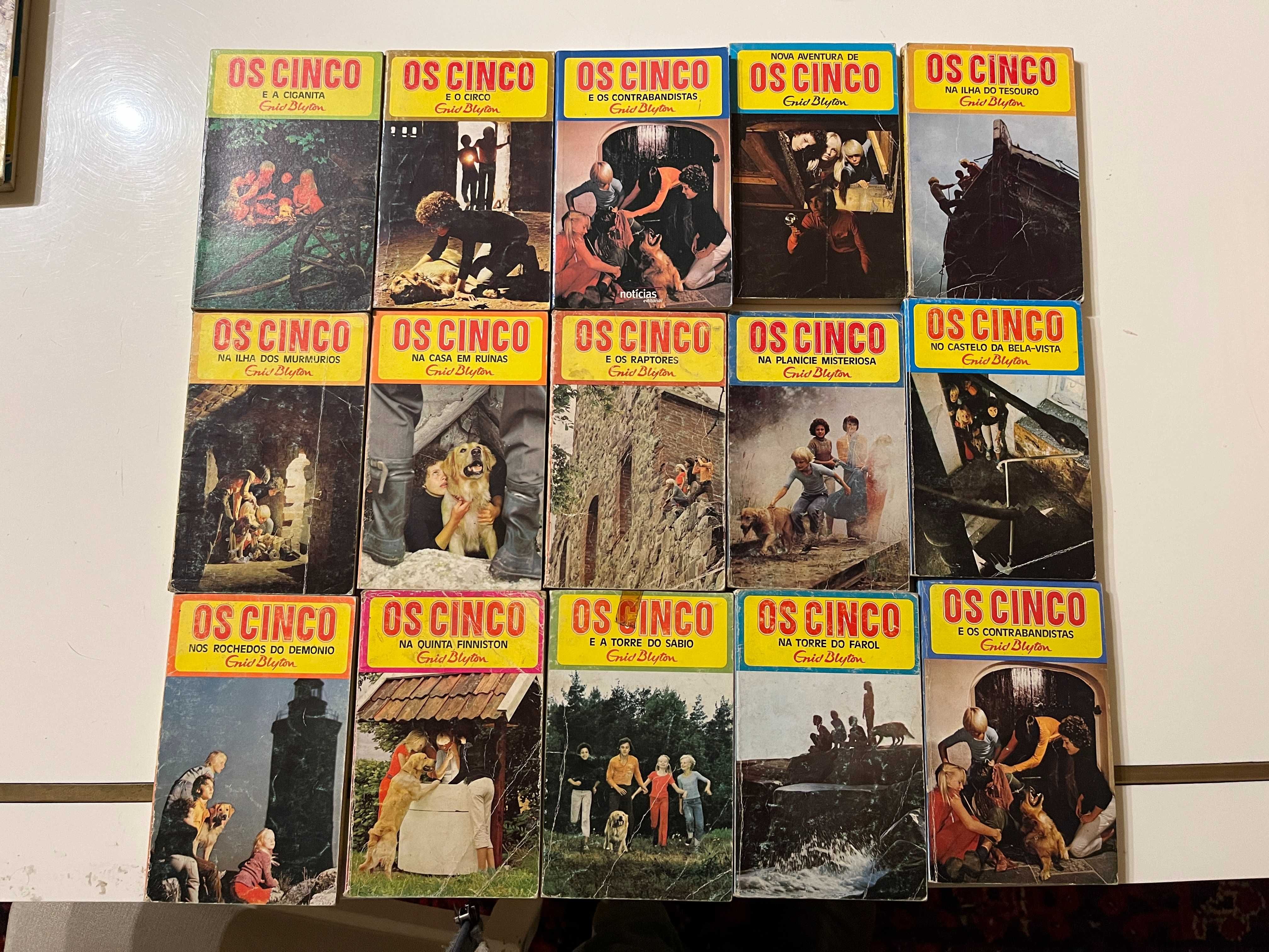 44 livros de Enid Blyton (Os Cinco, A Aventura, 4 Torres, Gémeas, etc.