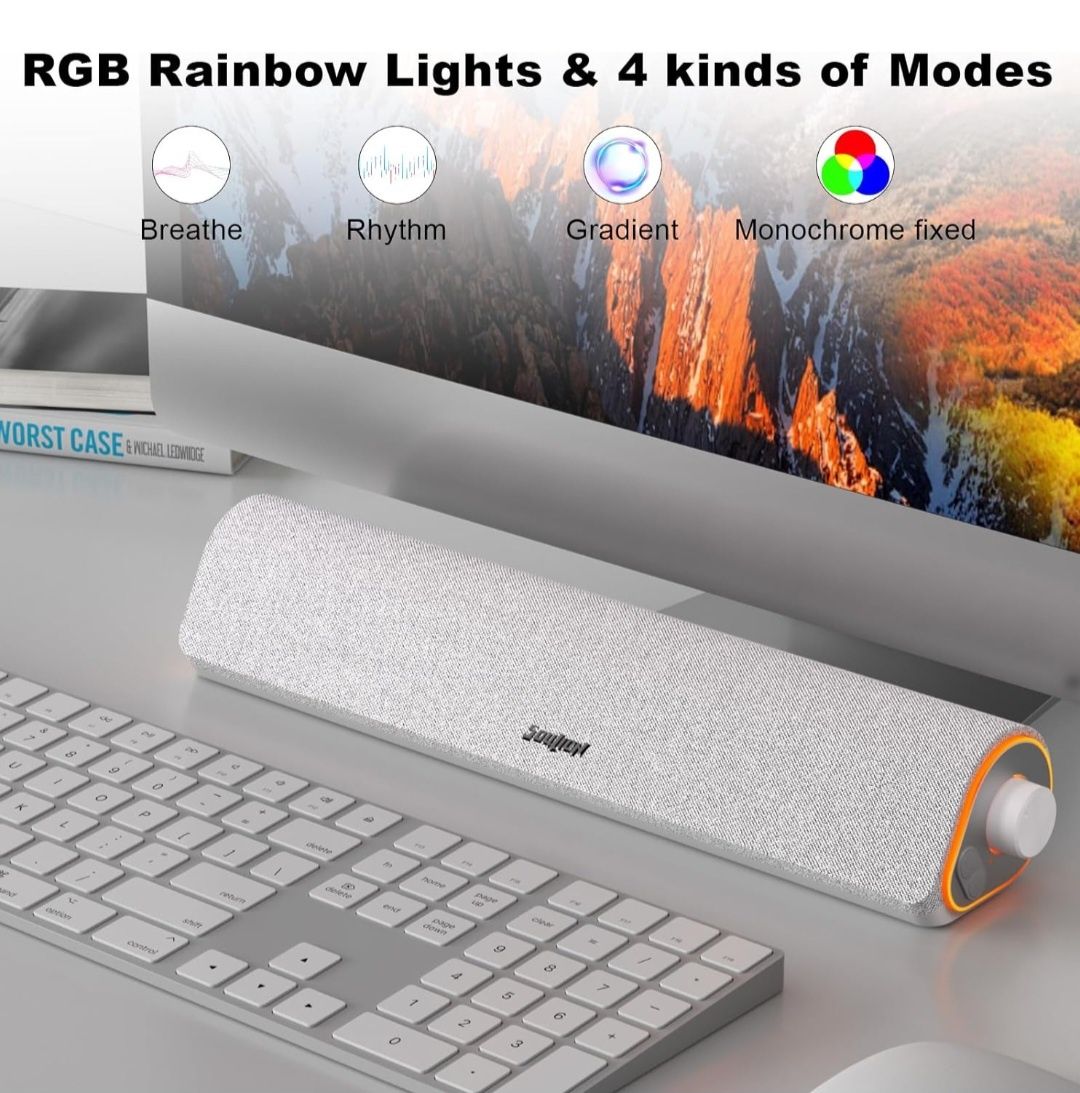 SOULION R50 Głośnik Bluetooth komputerowy - kolorowe światła