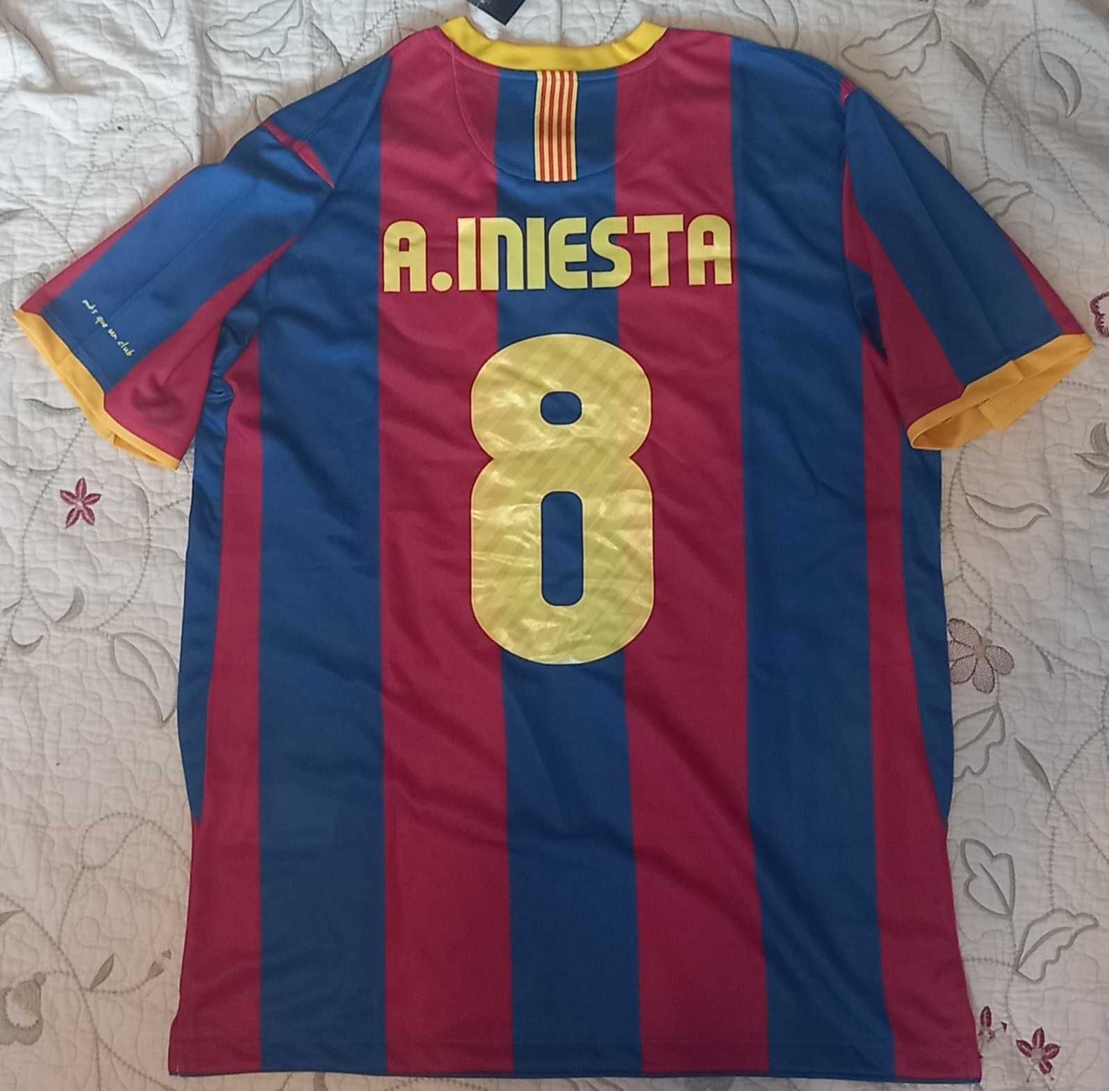 koszulka FC Barcelona, retro 2010/11, XL, Nike, nowa, #8 Iniesta