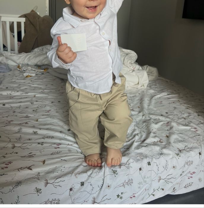 Набір ZARA льняна рубашка і чіноси для хлопчика 86 розміру