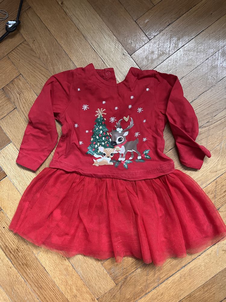 Sukienka tiulowa kappahl świąteczna renifer