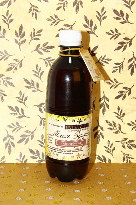 олія гарбузова ПЕРШОГО ПРЯМОГО холодного віджиму 500мл