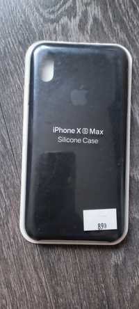 iPhone X s Max plecki sylikon czarne