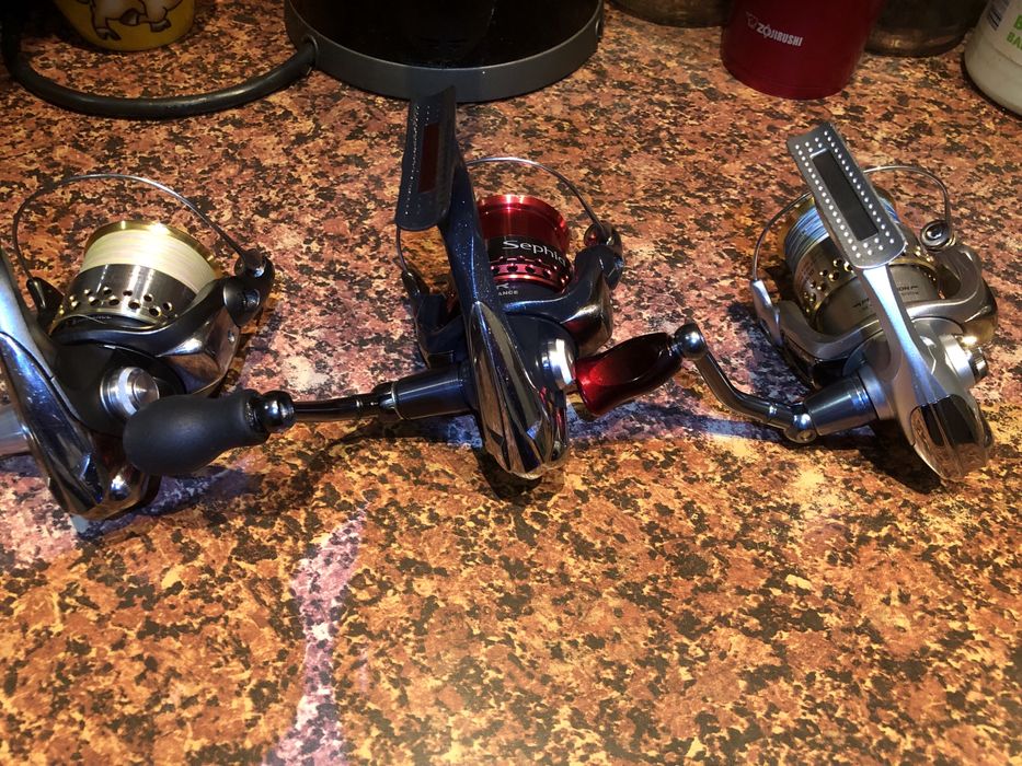 Shimano Sephia CI4, Biomaster Mg, Rarenium CI4.