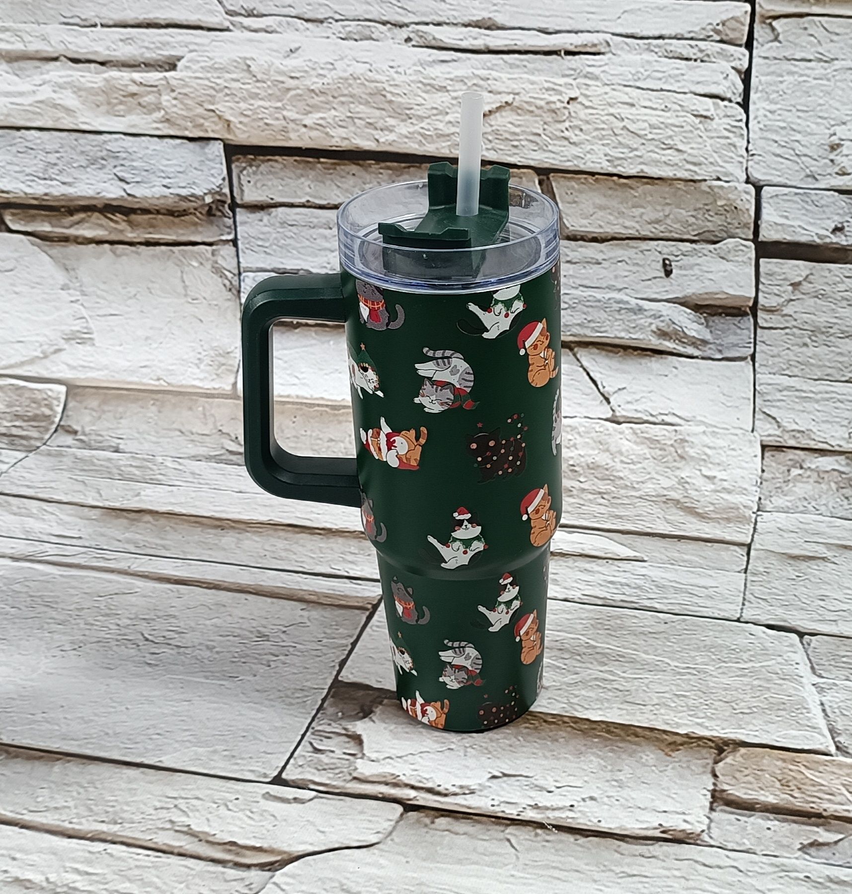 Kubek XXL ze słomką 850 ml