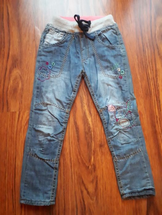 Spodnie jeansowe ocieplane Zara 5-6lat