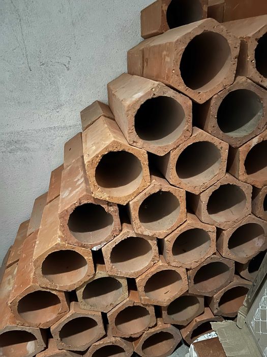 Blocos em barro para garrafeira