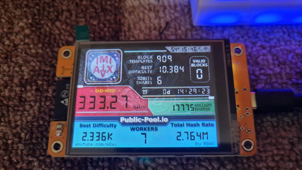 Bitcoin крипто-майнер Miner asic 345+KH/s Nerd