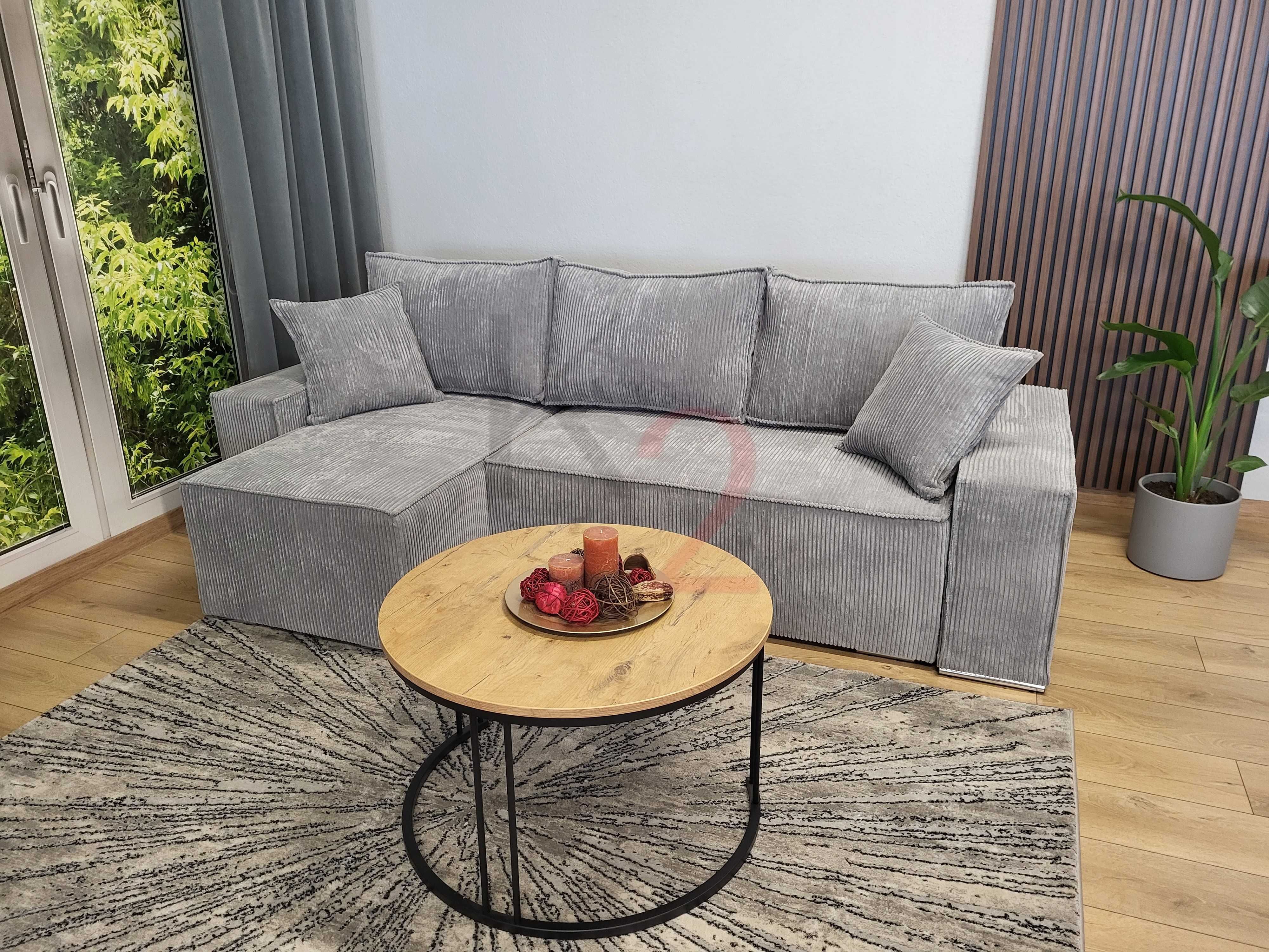 Narożnik Rogówka USB Kanapa Sofa Fabio Łóżko BONELL Fotel Pufa+GRATIS