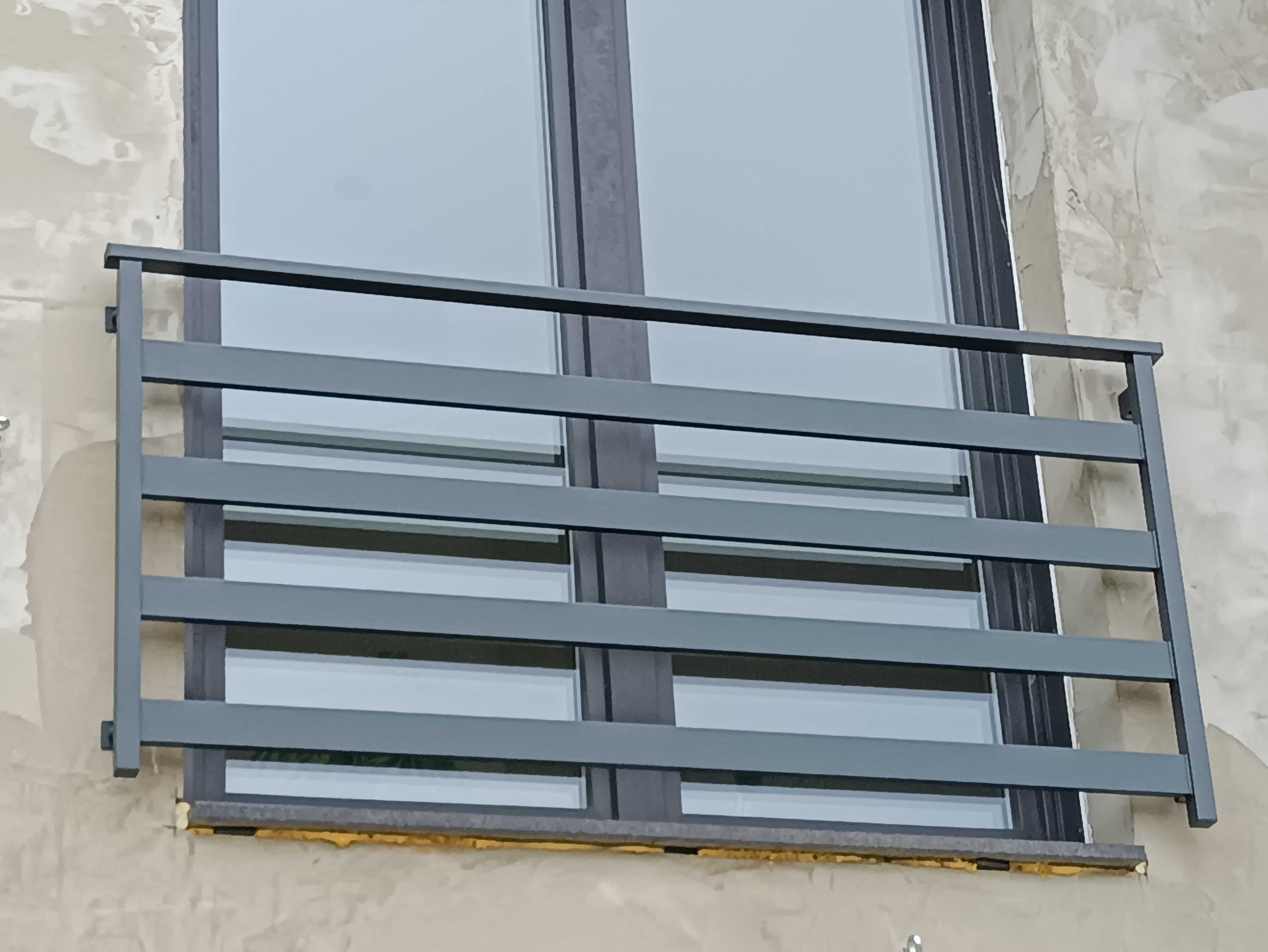 Aluminiowa balustrada Balkon francuski BF01ALU od 100 cm Cała Polska