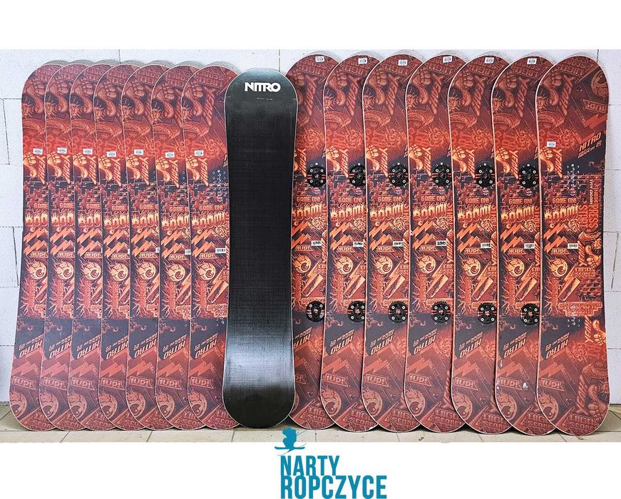 NartyRopczyce PAKIET DESKA 132 NITRO RIPPER BOOM Snowboardowa