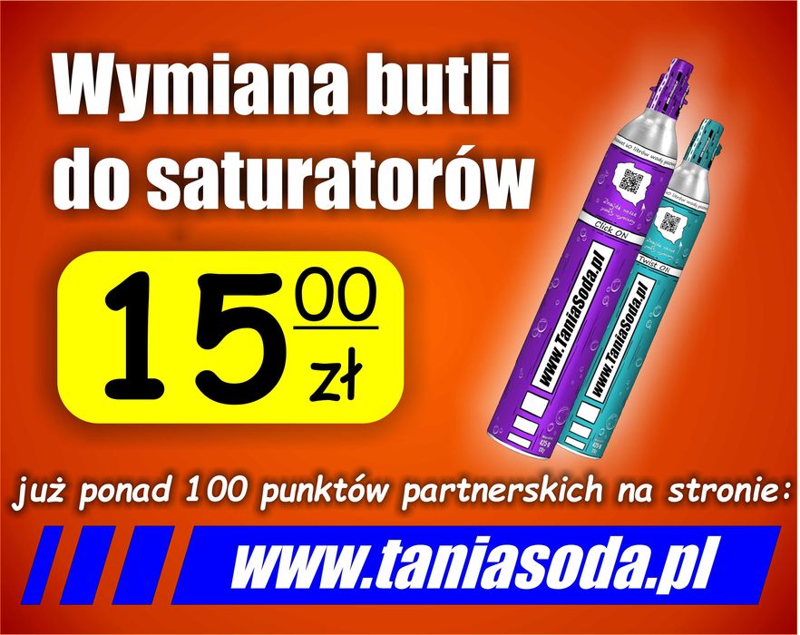 Gaz Soda CO2 425g do saturatorów Stream quick on twist on connect