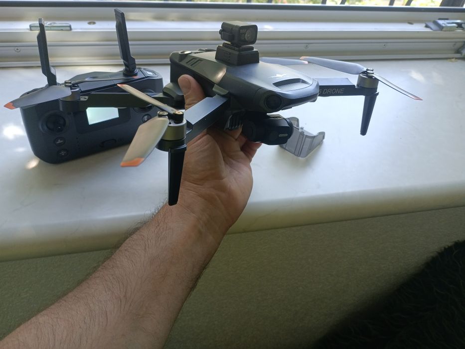 Квадрокоптер KF 106 MAX 6 K з двійною камерою на трьхосьвому підвісі