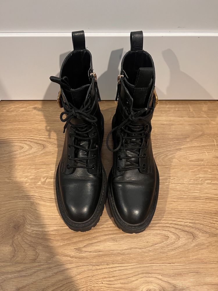 Skórzane buty Zara