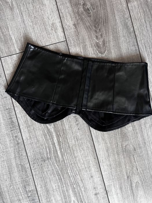 Топ корсет з еко шкіри