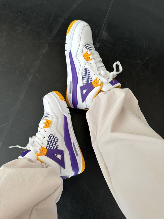 Buty Nike Air Jordan Retro 4 Lakers 36-40 damskie trampki