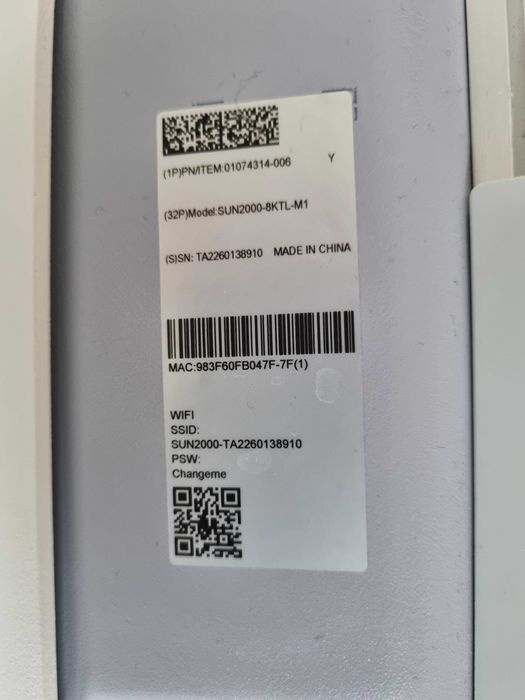 Falownik Huawei SUN2000-8KTL-M1 – używany, sprawny, 8 kW