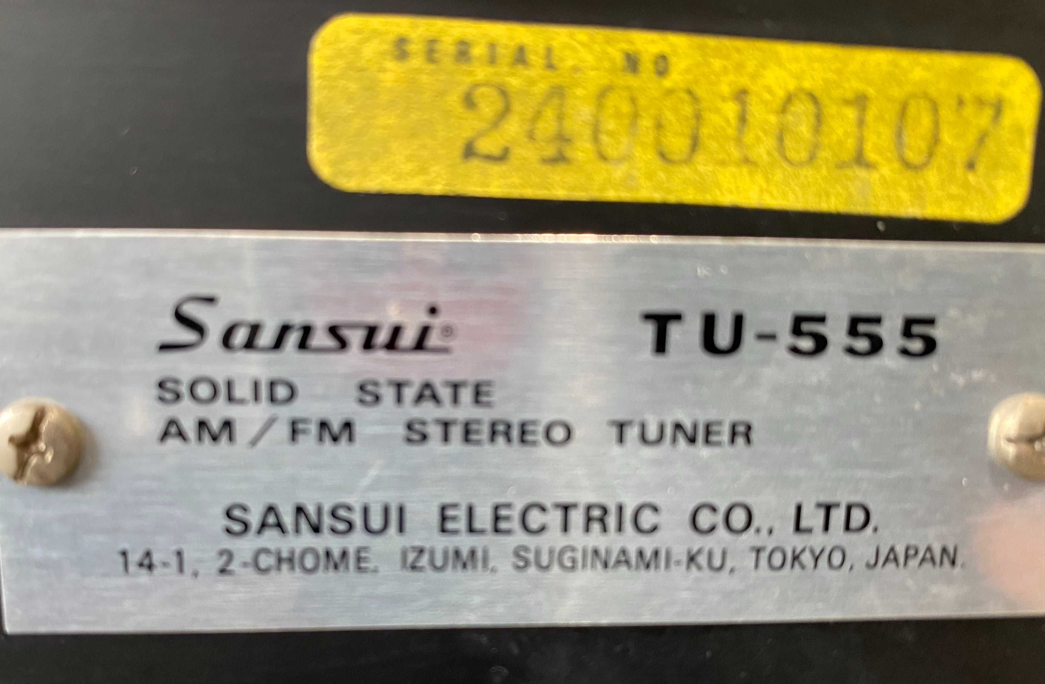 Sansui TU555 - tuner vintage