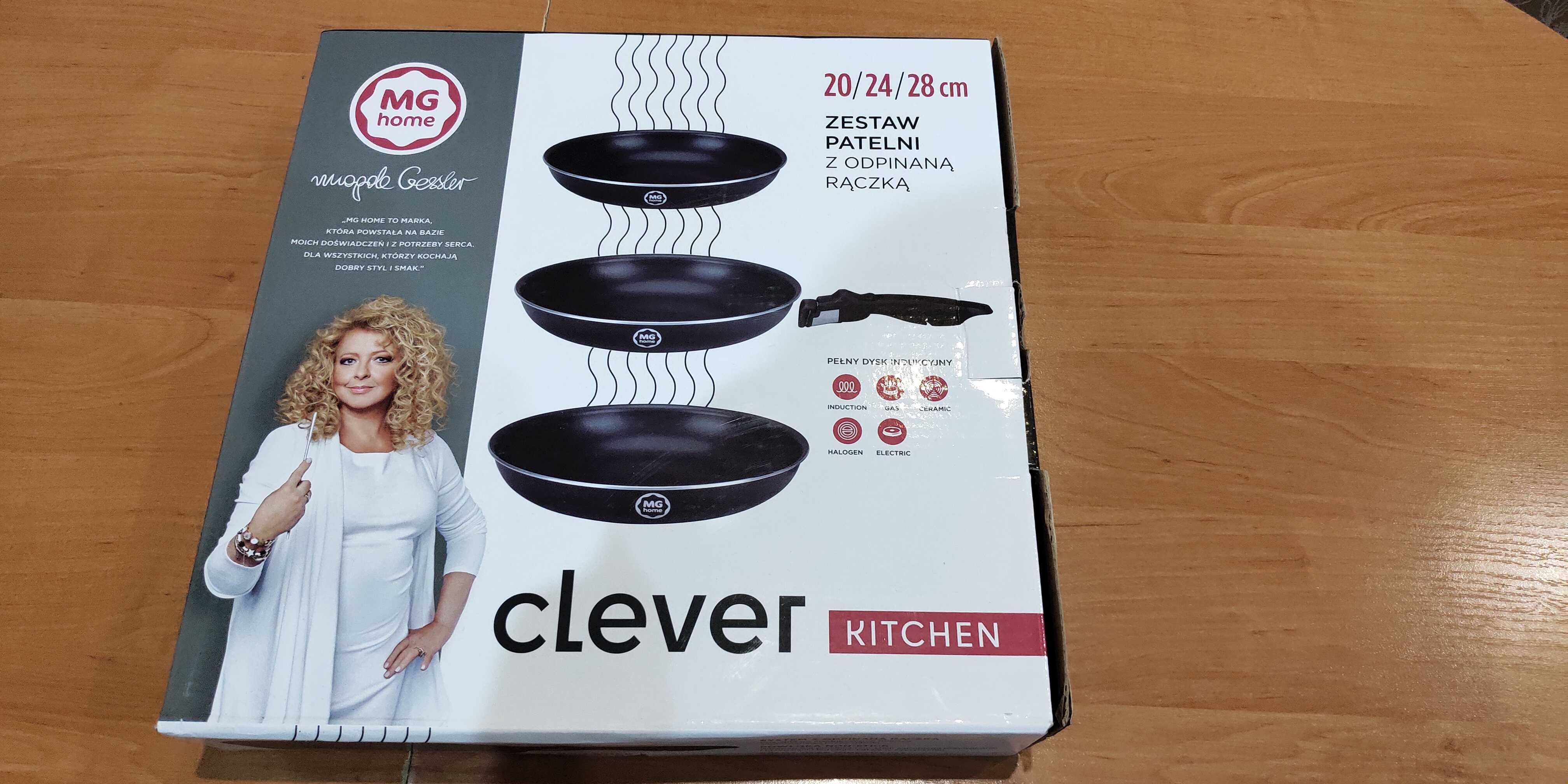 Сковорідки Clever Kitchen зі знімною ручкою