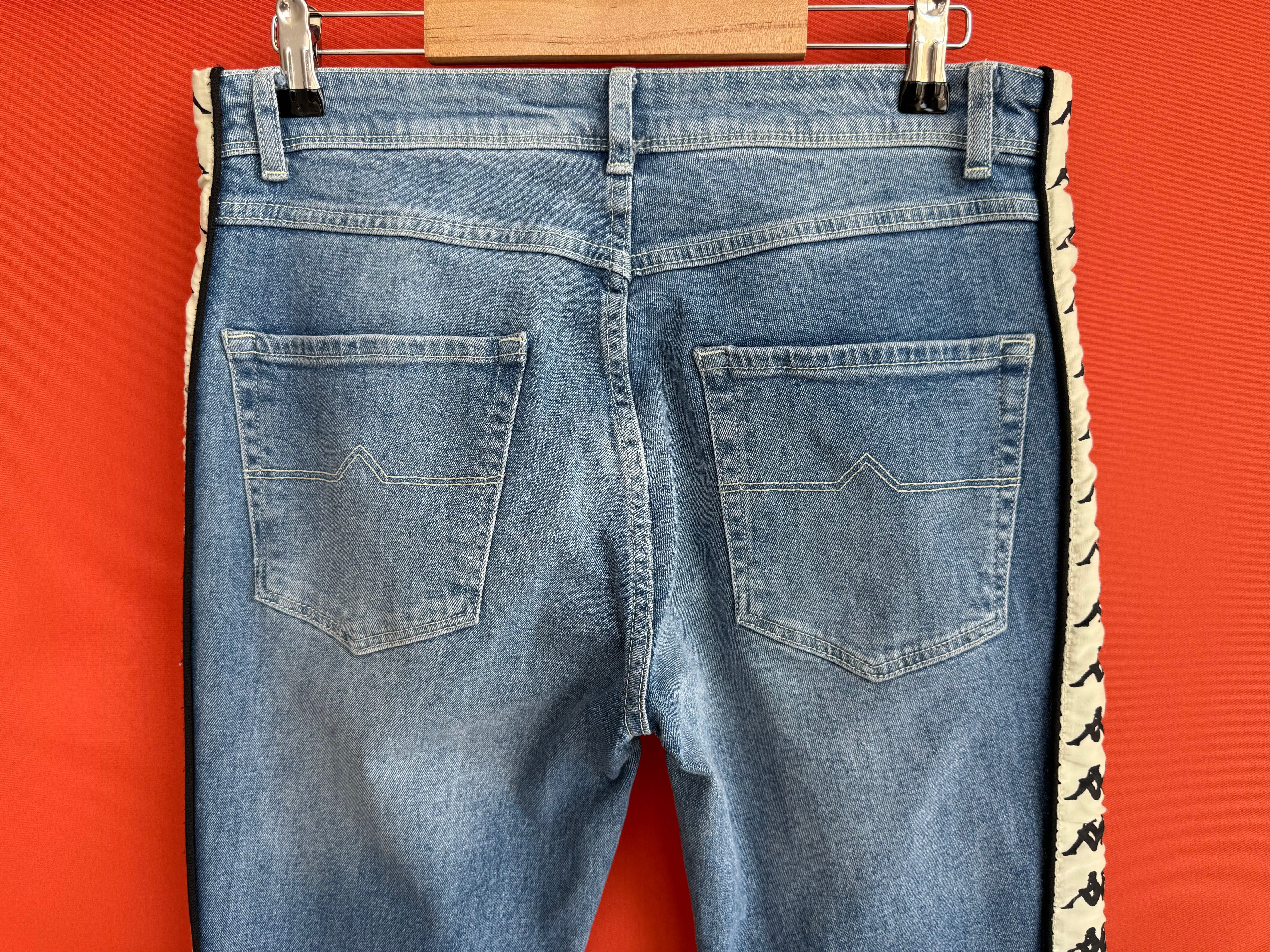 Kappa оригинал мужские джинсы штаны с лампасами размер M w32 Б У