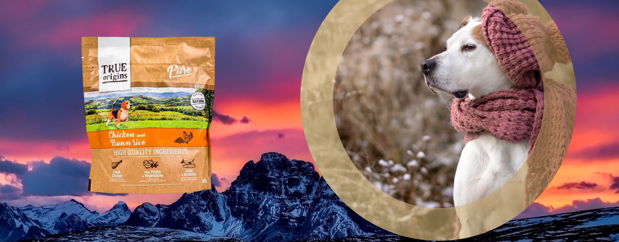 Sucha Karma Bezzbożowa dla Psa True Origins Pure Kurczak 3 X 500g