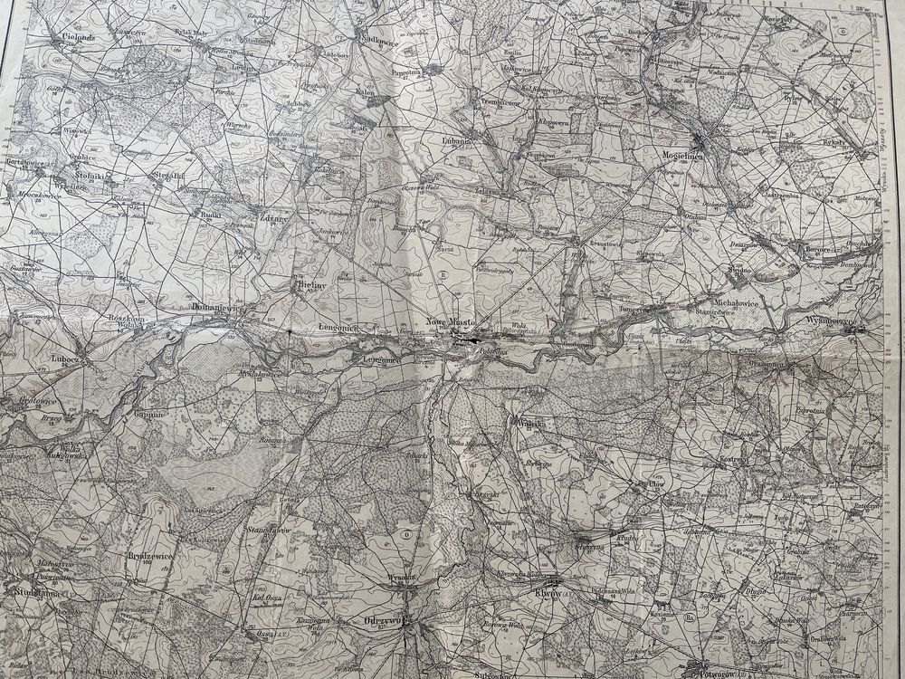 Nowe Miasto Stara Mapa Rosyjska 1914