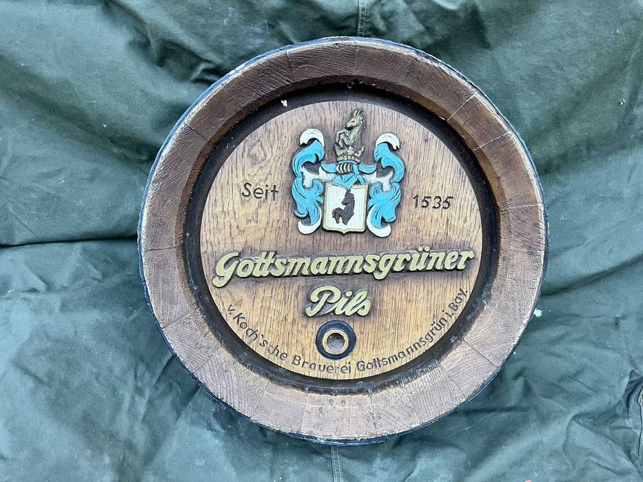 dno , dekiel  ,  beczki piwnej  , reklama  wisząca ,kolekcja 8szt