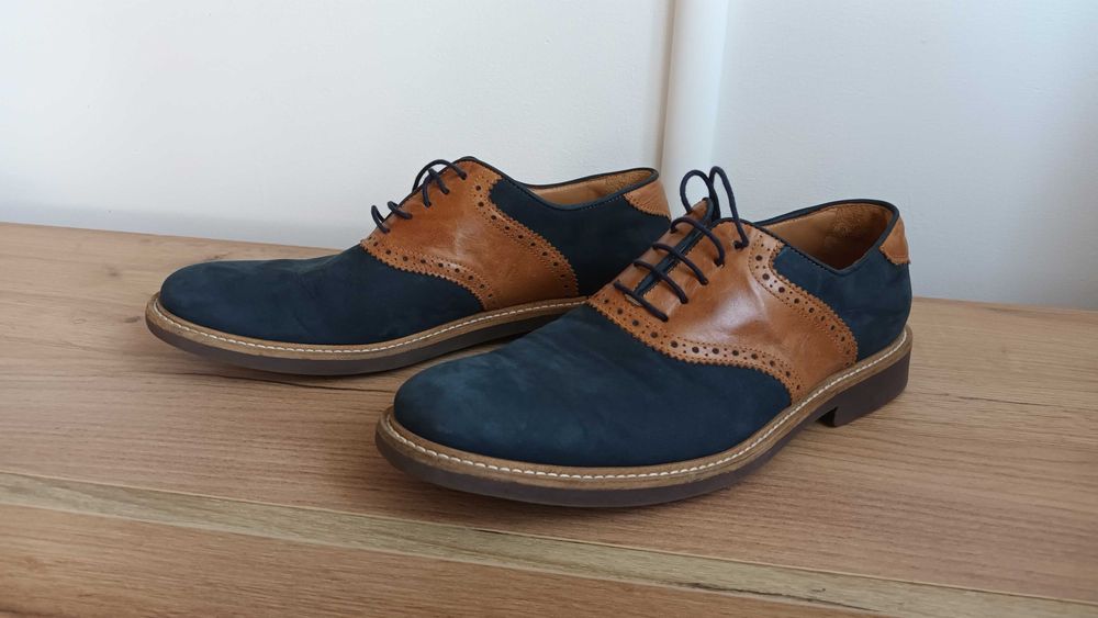 Włoskie półbuty skóra