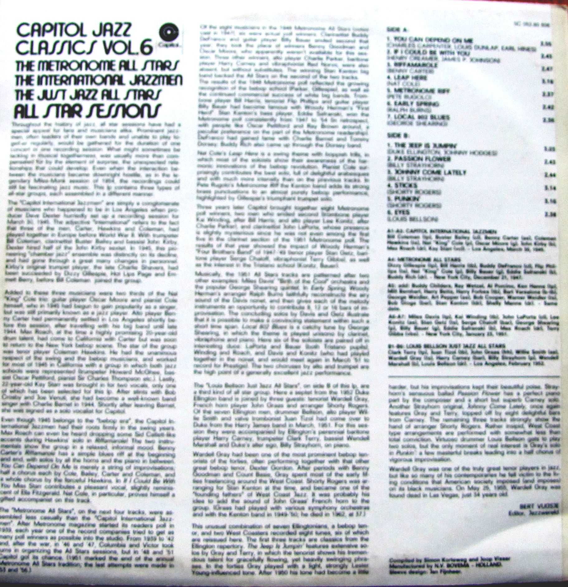 All Stars Session ~ płyta winyl ~ 80806 ~ stan bdb