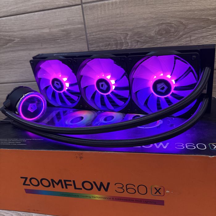 Водянка ID Cooling 360mm водяне охолодження, кулер