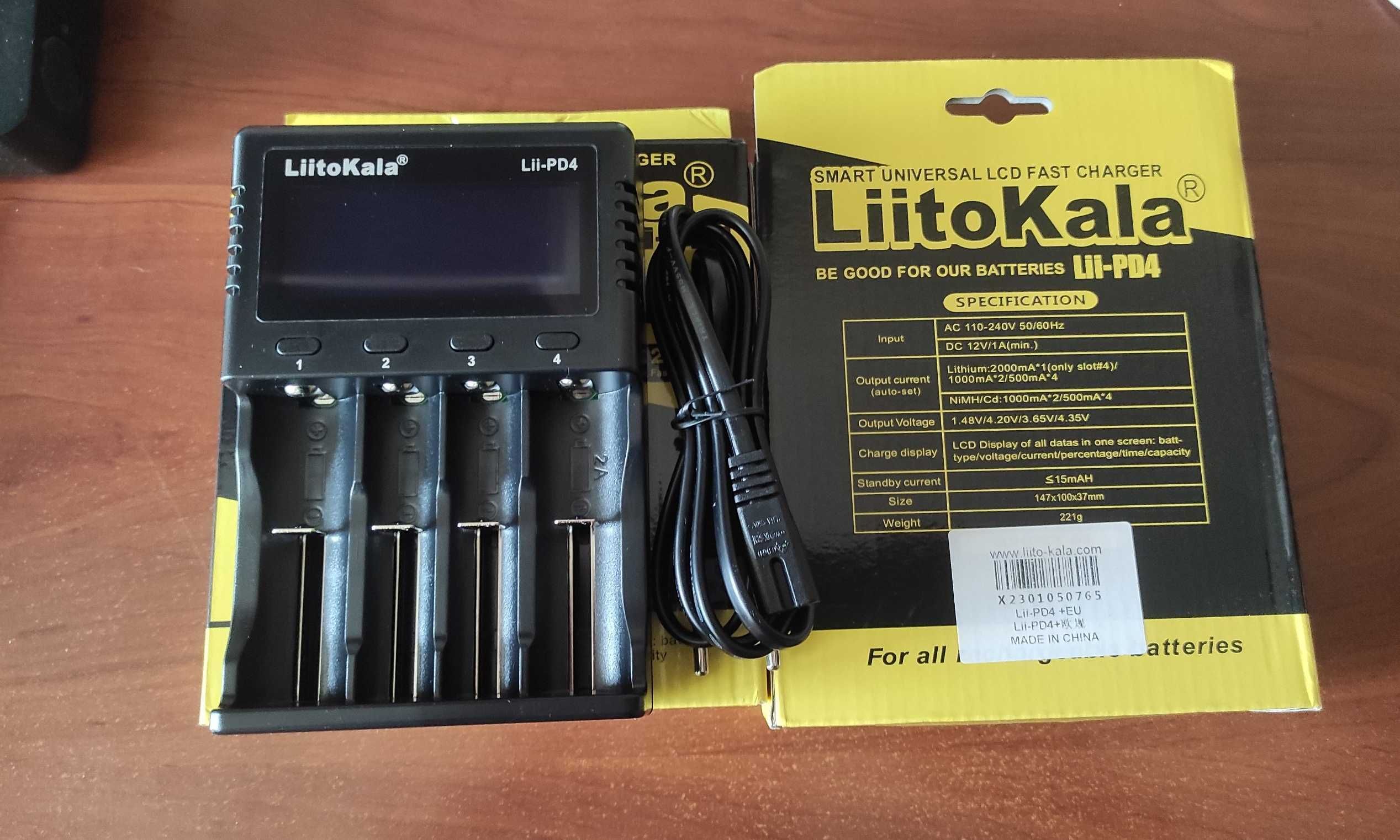 Универсальное Зарядное устройство LiitoKala Lii-PD4