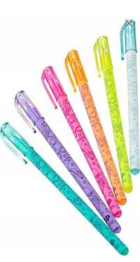 Neonowe długopisy żelowe 6 sztuk